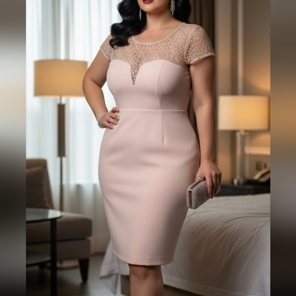 Kardashian Kollection Dresses & Skirts - Kardashian Kollection DeepV Cutout Lace Sexy Dress